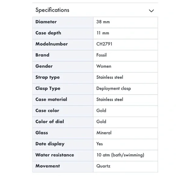 Fossil Gold Toned Watch - Picture 13 of 13